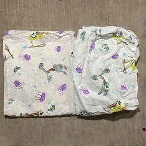 Kids SpongeBob SquarePants vintage Y2K full fitted and flat sheet set